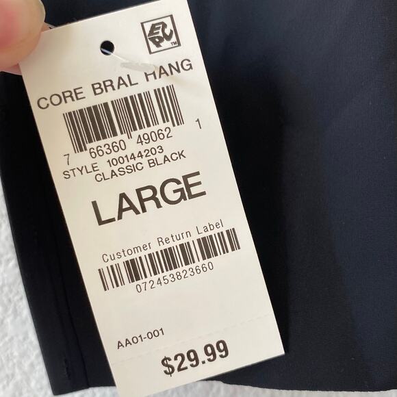 NEW ALFANI Removable Cups Laser Cut Seamless Bralette Black Size Large - Picture 3 of 3